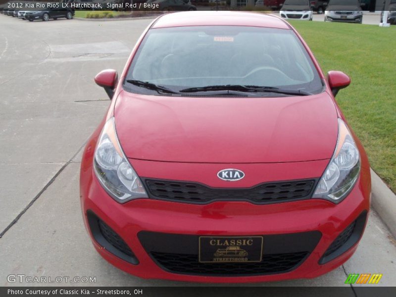 Signal Red / Beige 2012 Kia Rio Rio5 LX Hatchback