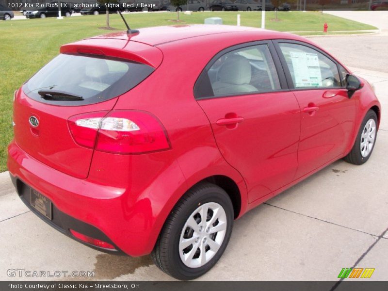 Signal Red / Beige 2012 Kia Rio Rio5 LX Hatchback