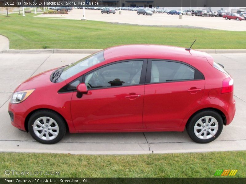 Signal Red / Beige 2012 Kia Rio Rio5 LX Hatchback