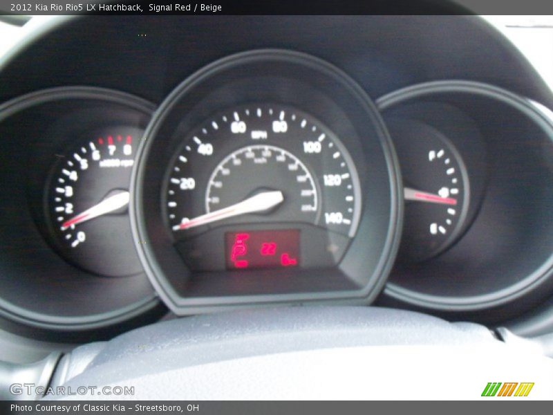 Signal Red / Beige 2012 Kia Rio Rio5 LX Hatchback