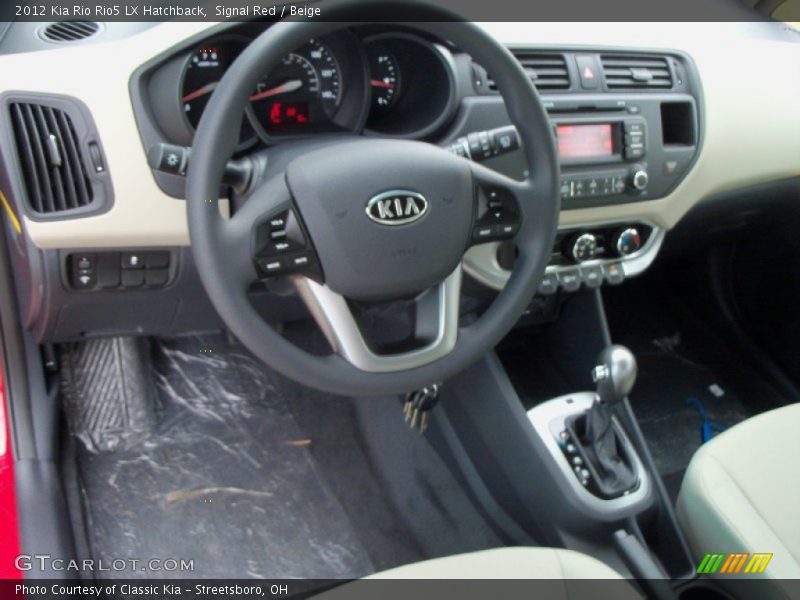 Signal Red / Beige 2012 Kia Rio Rio5 LX Hatchback