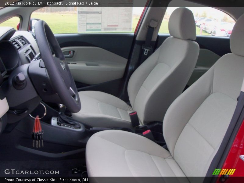 Signal Red / Beige 2012 Kia Rio Rio5 LX Hatchback