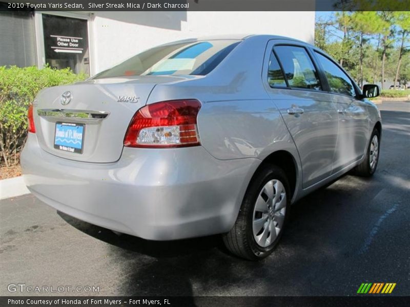Silver Streak Mica / Dark Charcoal 2010 Toyota Yaris Sedan