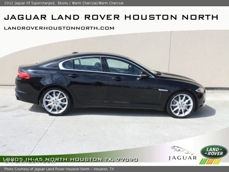 Ebony / Warm Charcoal/Warm Charcoal 2012 Jaguar XF Supercharged