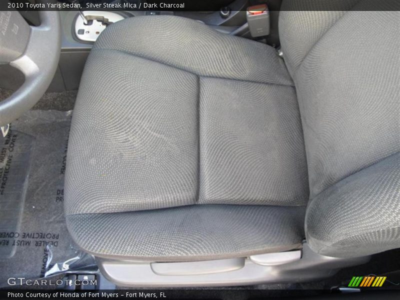 Silver Streak Mica / Dark Charcoal 2010 Toyota Yaris Sedan