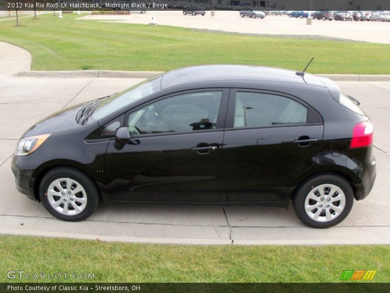 Midnight Black / Beige 2012 Kia Rio Rio5 LX Hatchback