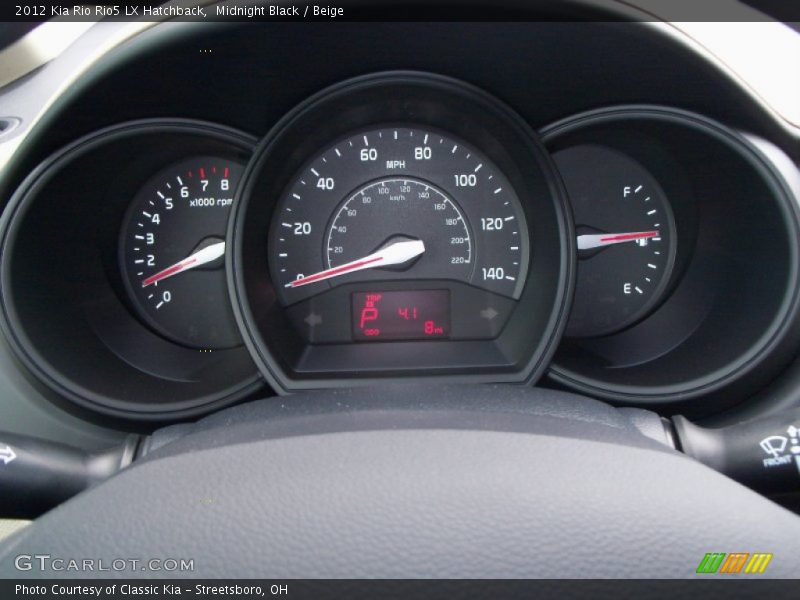 Midnight Black / Beige 2012 Kia Rio Rio5 LX Hatchback