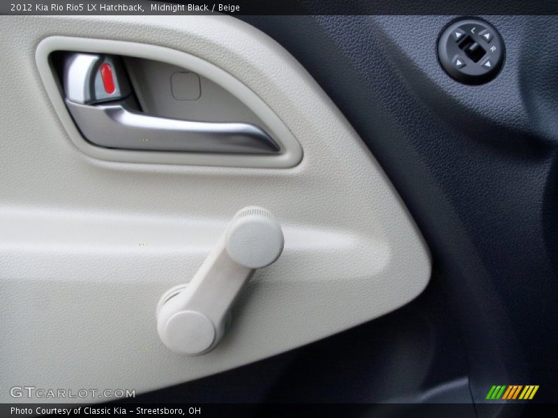 Midnight Black / Beige 2012 Kia Rio Rio5 LX Hatchback