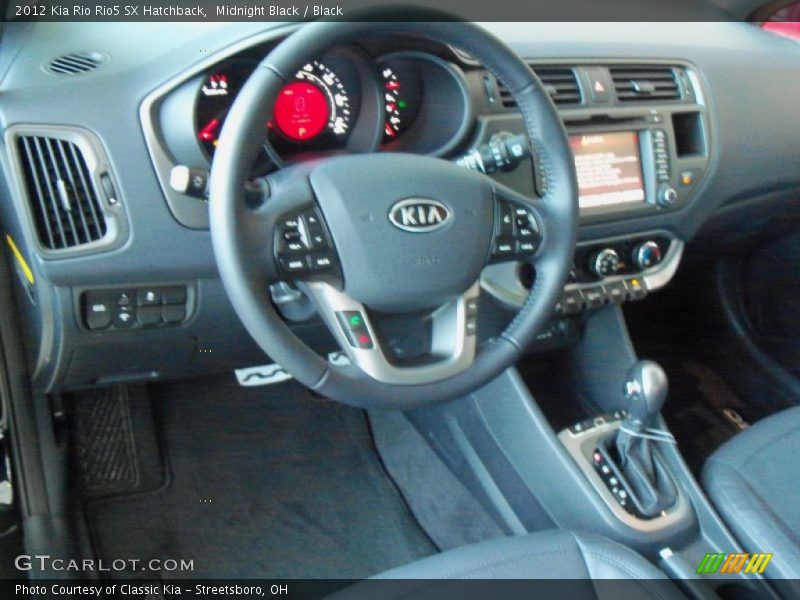 Midnight Black / Black 2012 Kia Rio Rio5 SX Hatchback