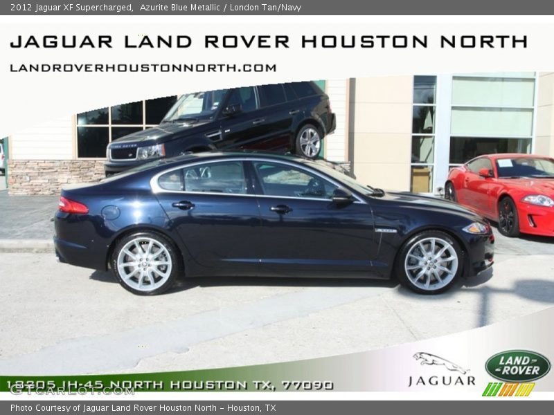 Azurite Blue Metallic / London Tan/Navy 2012 Jaguar XF Supercharged