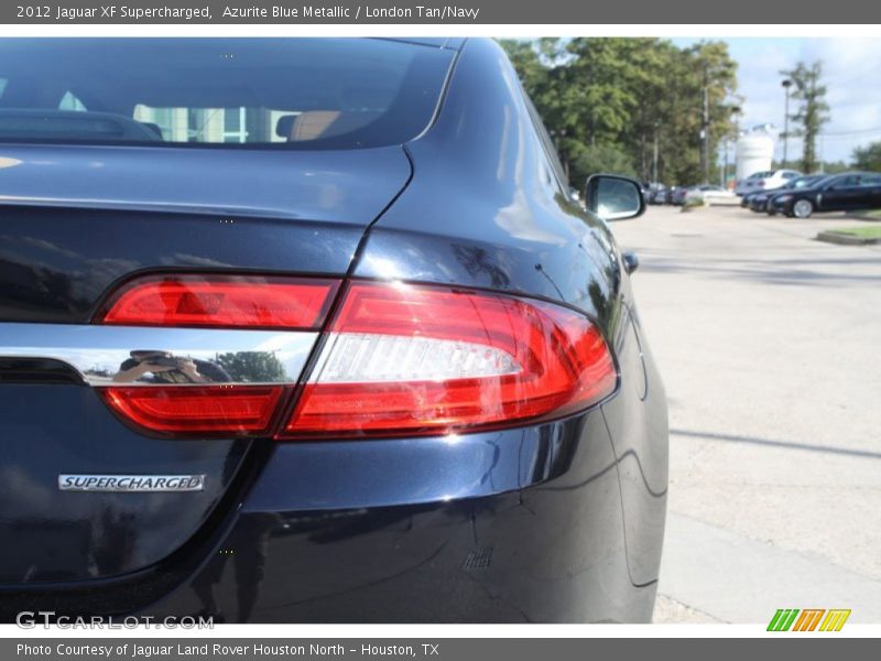 Azurite Blue Metallic / London Tan/Navy 2012 Jaguar XF Supercharged