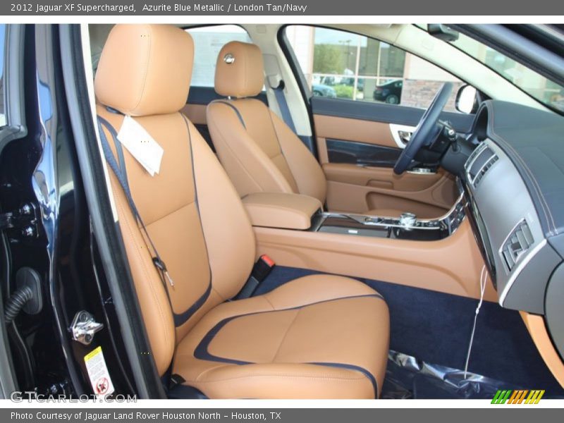  2012 XF Supercharged London Tan/Navy Interior