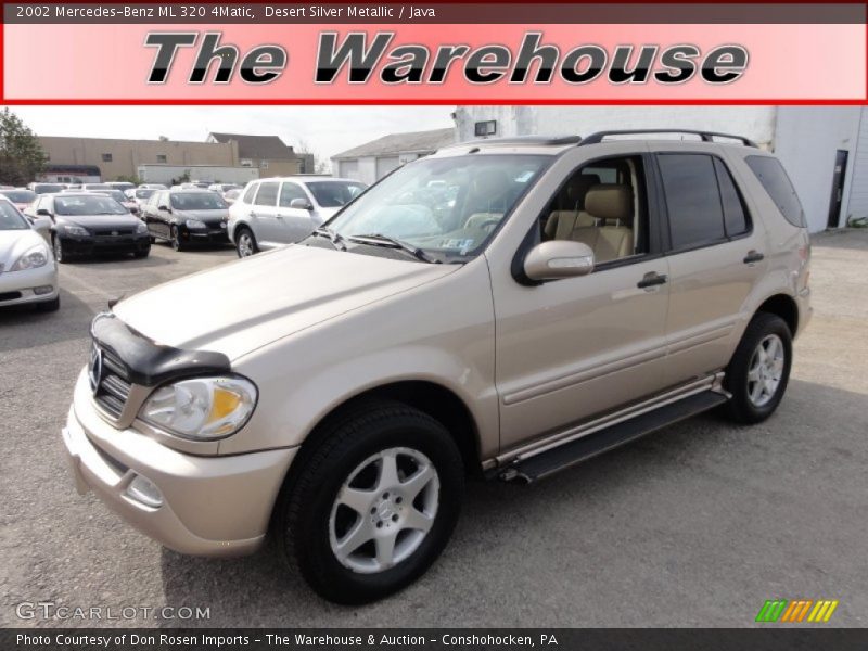 Desert Silver Metallic / Java 2002 Mercedes-Benz ML 320 4Matic