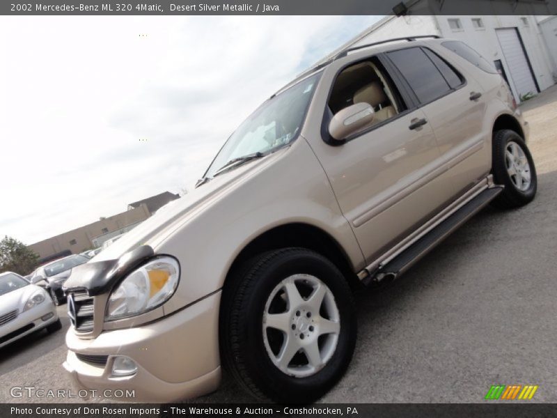 Desert Silver Metallic / Java 2002 Mercedes-Benz ML 320 4Matic