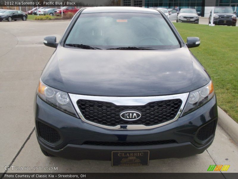 Pacific Blue / Black 2012 Kia Sorento LX
