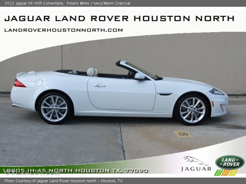 Polaris White / Ivory/Warm Charcoal 2012 Jaguar XK XKR Convertible