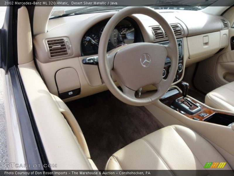 Desert Silver Metallic / Java 2002 Mercedes-Benz ML 320 4Matic