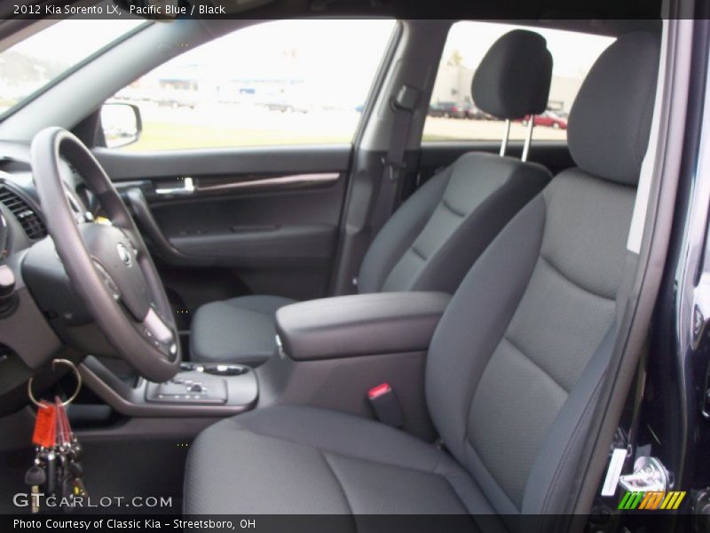 Pacific Blue / Black 2012 Kia Sorento LX