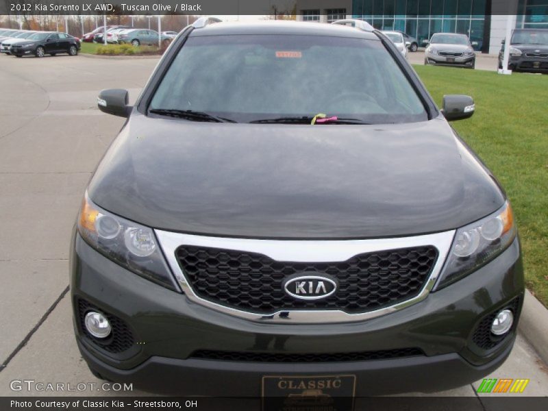Tuscan Olive / Black 2012 Kia Sorento LX AWD