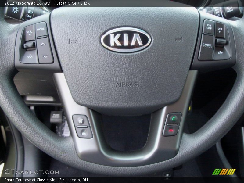 Tuscan Olive / Black 2012 Kia Sorento LX AWD