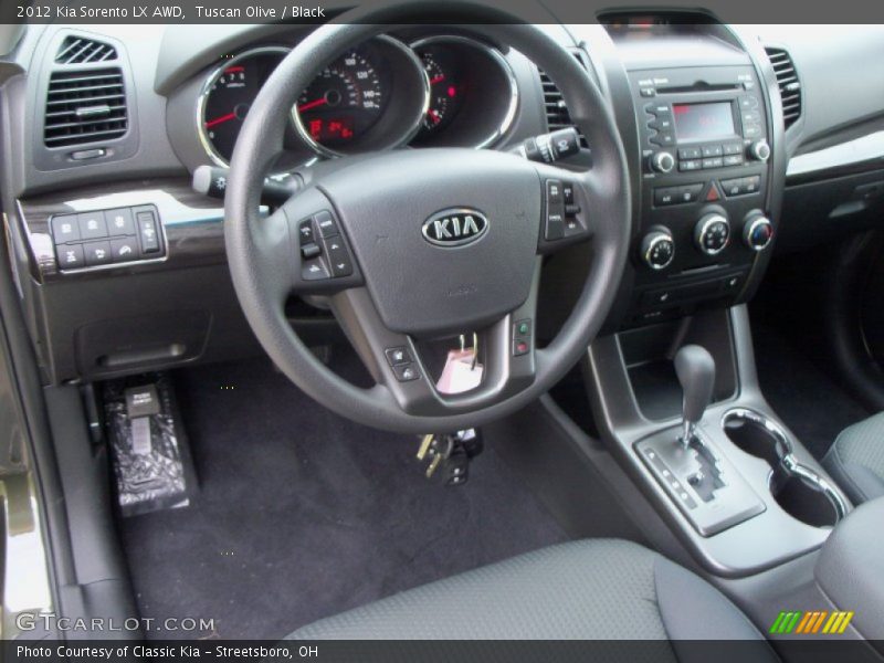 Tuscan Olive / Black 2012 Kia Sorento LX AWD