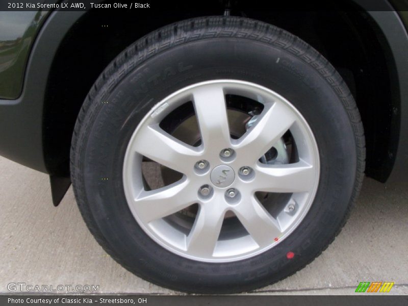 Tuscan Olive / Black 2012 Kia Sorento LX AWD