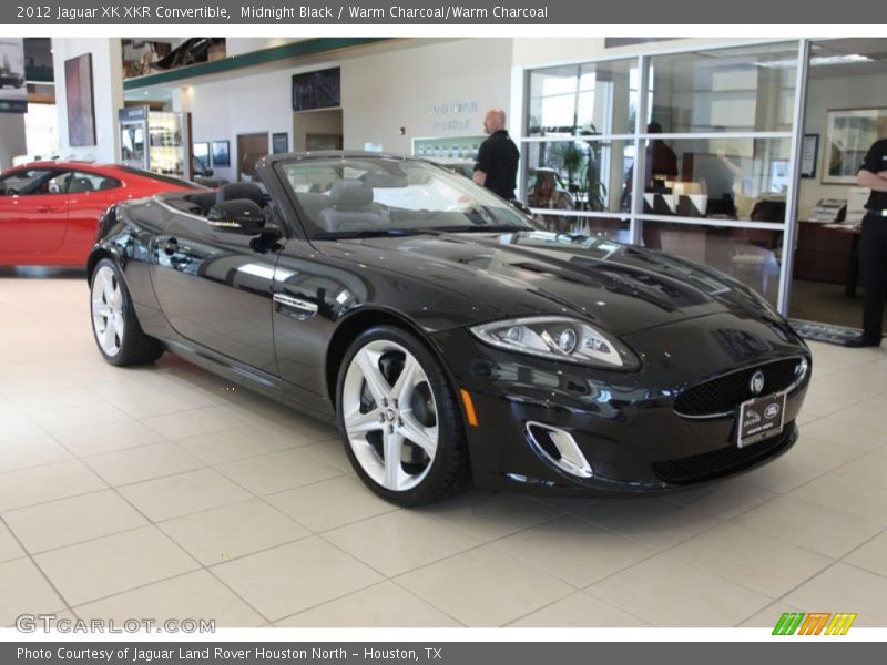 Midnight Black / Warm Charcoal/Warm Charcoal 2012 Jaguar XK XKR Convertible