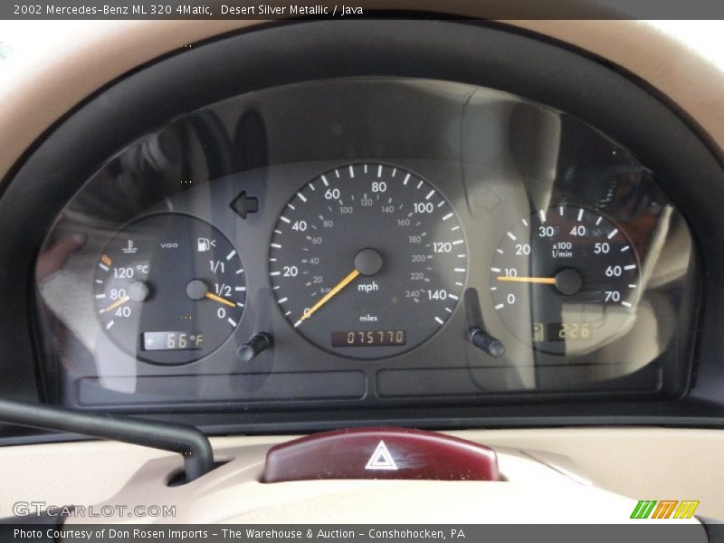 Desert Silver Metallic / Java 2002 Mercedes-Benz ML 320 4Matic