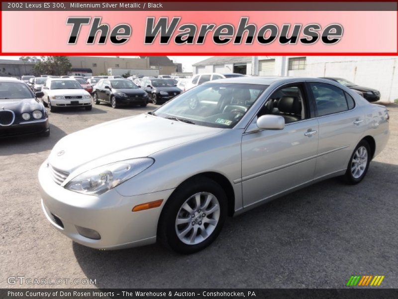 Millennium Silver Metallic / Black 2002 Lexus ES 300