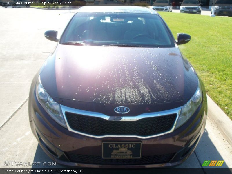 Spicy Red / Beige 2012 Kia Optima EX