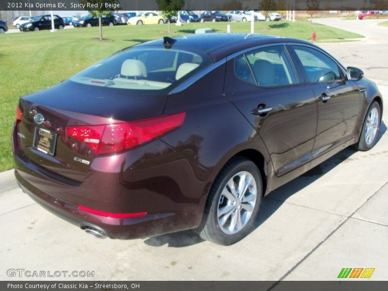 Spicy Red / Beige 2012 Kia Optima EX