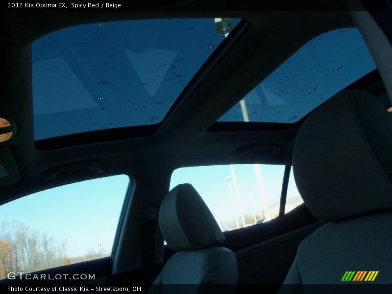Spicy Red / Beige 2012 Kia Optima EX
