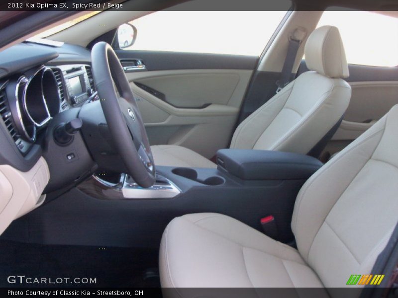 Spicy Red / Beige 2012 Kia Optima EX