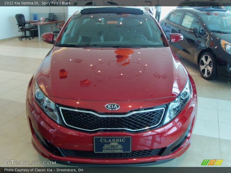 Spicy Red / Black 2012 Kia Optima SX