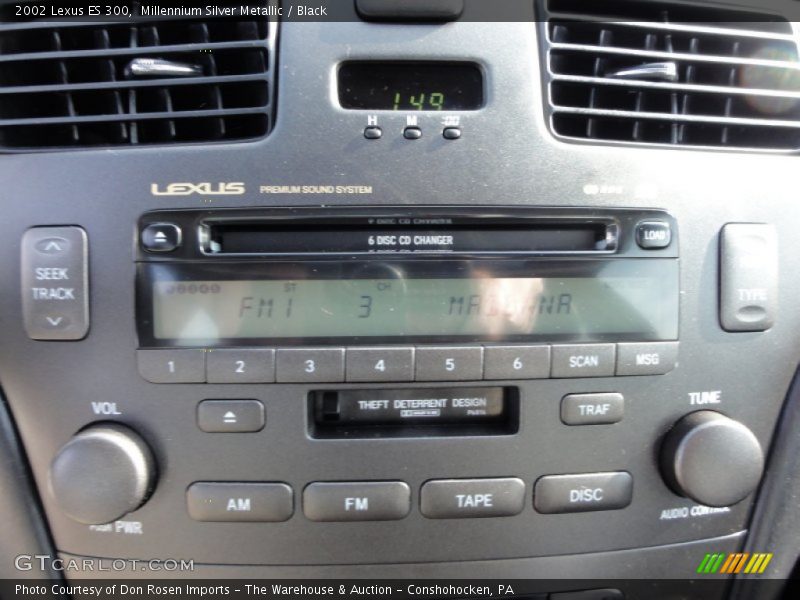 Millennium Silver Metallic / Black 2002 Lexus ES 300