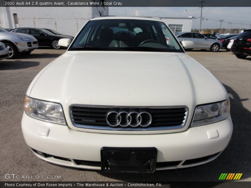 Casablanca White / Opal Gray 2000 Audi A4 2.8 quattro Avant
