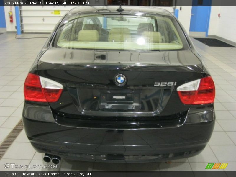Jet Black / Beige 2006 BMW 3 Series 325i Sedan