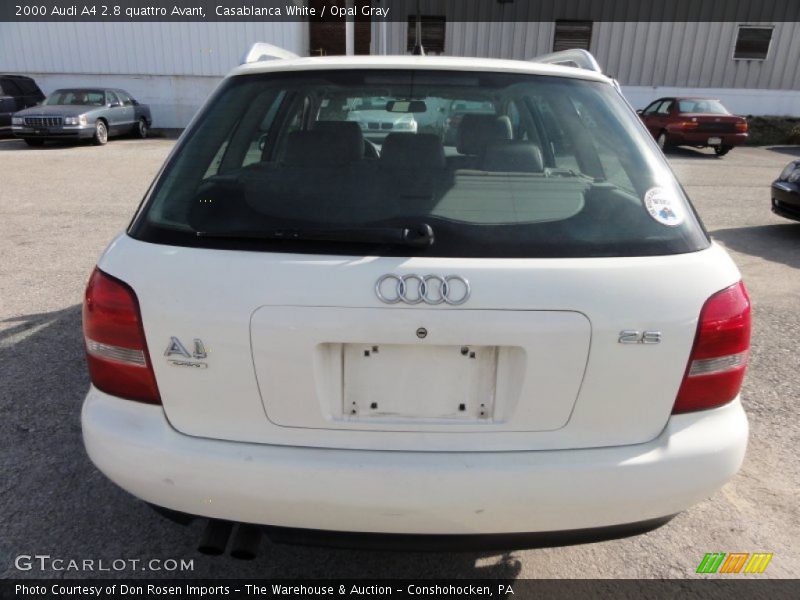 Casablanca White / Opal Gray 2000 Audi A4 2.8 quattro Avant