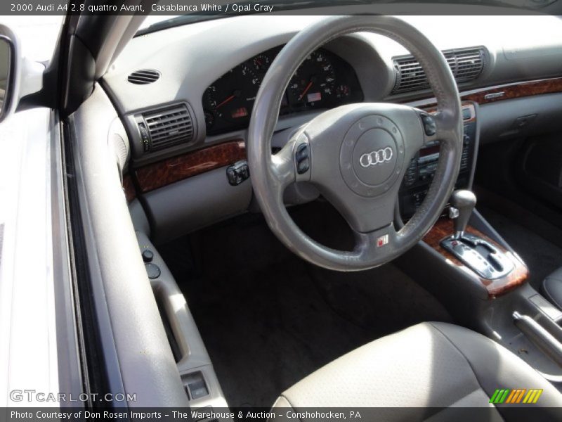 Casablanca White / Opal Gray 2000 Audi A4 2.8 quattro Avant