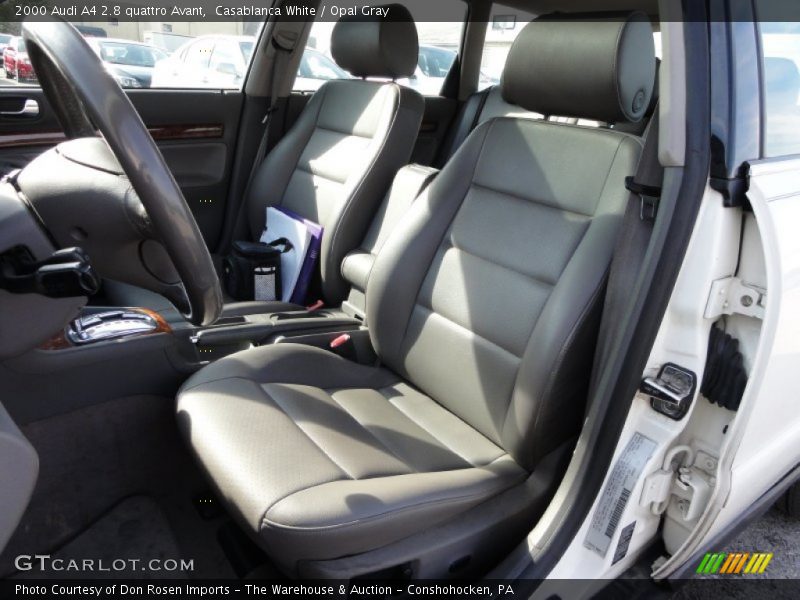 Casablanca White / Opal Gray 2000 Audi A4 2.8 quattro Avant