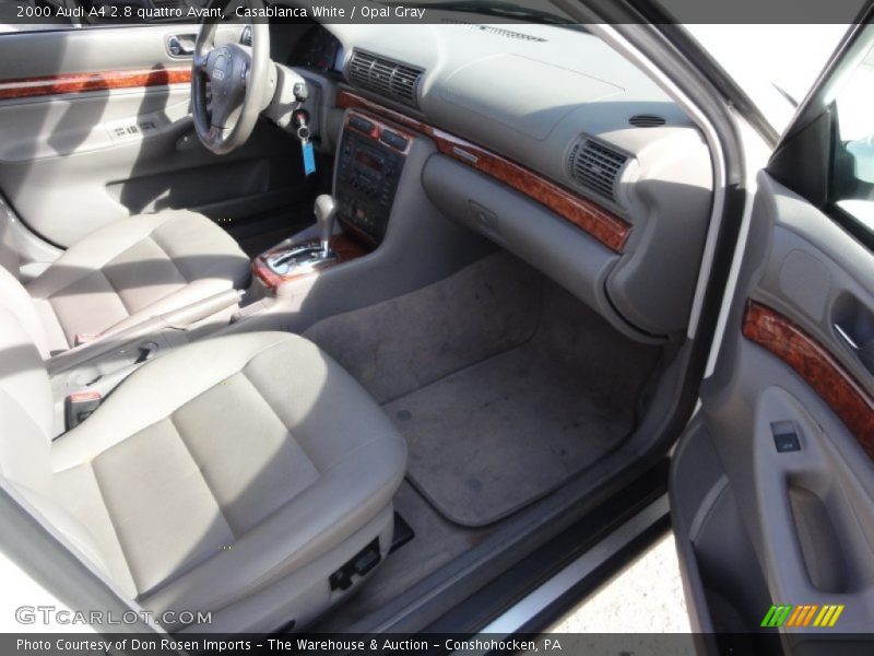 Casablanca White / Opal Gray 2000 Audi A4 2.8 quattro Avant