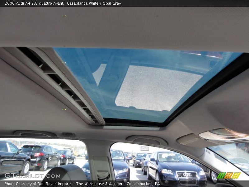 Casablanca White / Opal Gray 2000 Audi A4 2.8 quattro Avant