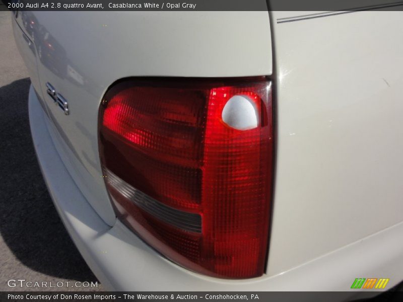 Casablanca White / Opal Gray 2000 Audi A4 2.8 quattro Avant