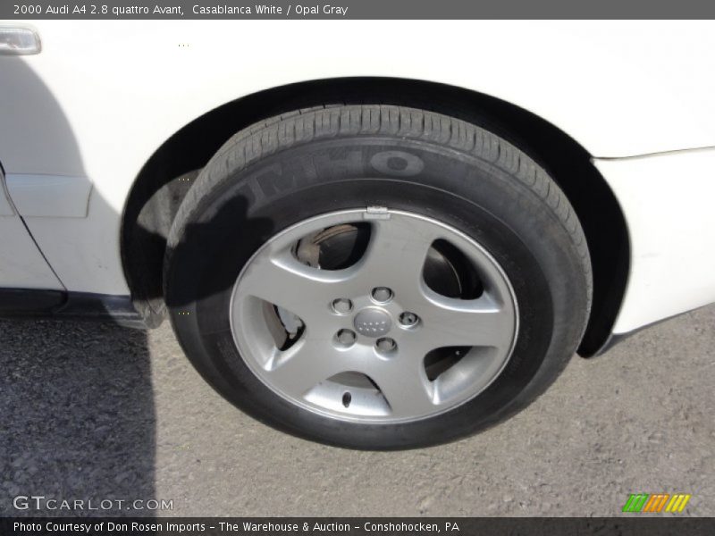 Casablanca White / Opal Gray 2000 Audi A4 2.8 quattro Avant