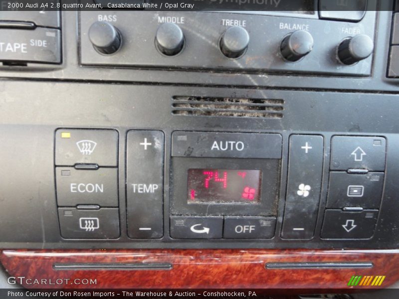 Controls of 2000 A4 2.8 quattro Avant