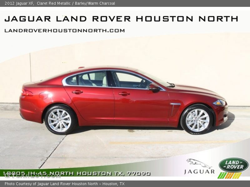 Claret Red Metallic / Barley/Warm Charcoal 2012 Jaguar XF