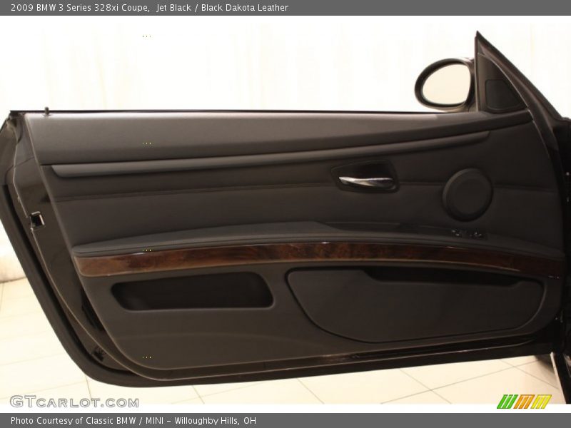 Jet Black / Black Dakota Leather 2009 BMW 3 Series 328xi Coupe