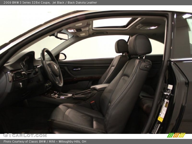 Jet Black / Black Dakota Leather 2009 BMW 3 Series 328xi Coupe