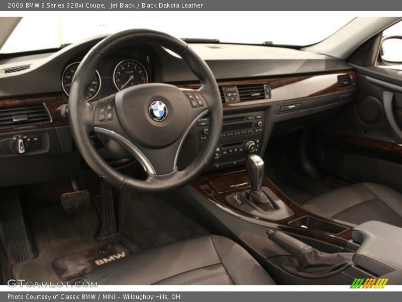 Jet Black / Black Dakota Leather 2009 BMW 3 Series 328xi Coupe
