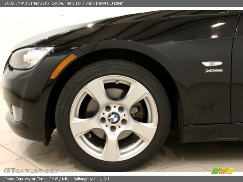 Jet Black / Black Dakota Leather 2009 BMW 3 Series 328xi Coupe